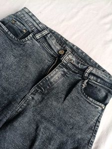 Acid Wash Cargo Jeans