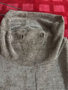 Zara Knit Cowl Neck Pocket Top