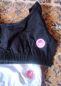 Sport Bra, Combo Of 2, Black Is New