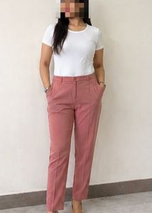 Stylish Dusty Rose Formal Trousers