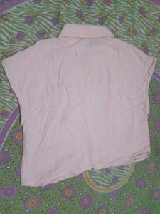 Light Pink Collared Button-Up Shirt