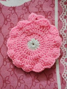 148.Crochet Flower bagcharm/earbuds case