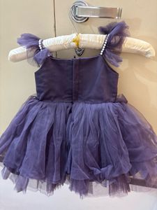 Purple Tulle Flower Girl Dress