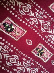 Stylish Maroon Printed Kurta