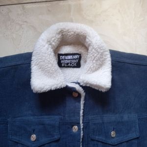 Corduroy Jacket with Sherpa Collar