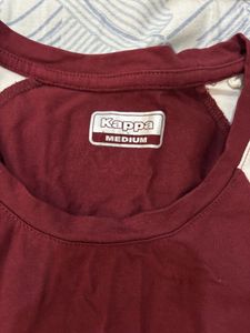 Maroon &amp; White "Vibes" Graphic T-Shirt