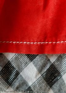 PEPPERMINT RED SKIRT 6-7 yr girls