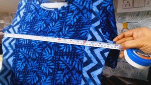 Indigo Blue Printed Kurta
