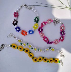 Daisy Beaded Necklace Set Of 3