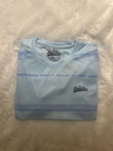 Superdry Men's Blue Striped T-Shirt