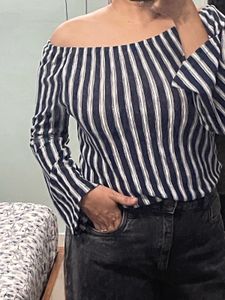 Striped Off-Shoulder Top