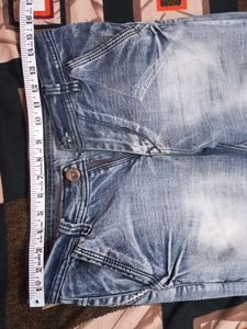 Men's Washed Denim Jeans