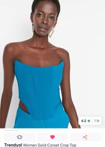 Vibrant Blue Corset Top
