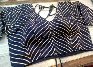 Striped Navy Blouse