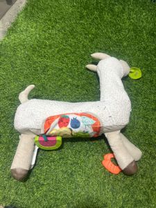 Fisher-Price Grow-with-Me Tummy Time Llama Plush