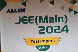 Allen JEE (Main) 2024 Test Papers - English