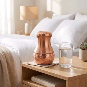 Copper Water Carafe with Cup