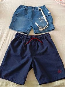 girls Shorts - Denim & Blue