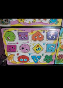 Combo of Smiley Shape &Fruits  Educational Boards