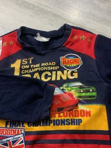 Racing Car Graphic Long Sleeve Top
