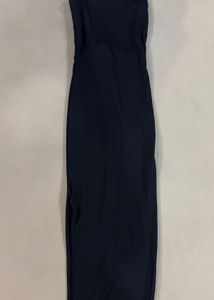Sleek Black Maxi Dress with Open Back