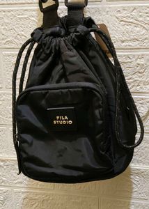 FILA STUDIO Drawstring Sling Bag