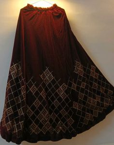 Maroon Velvet Lehenga Choli