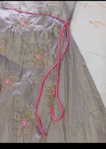 buzt 40 Elegant Grey Ethnic Gown