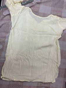 Cream Embroidered Kurta with Camel Motif