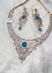 original AD diamond jewellery necklace and Earring