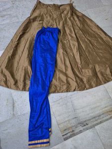 Elegant Royal Blue Embellished Ethnic Gown
