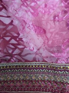 Pink Embellished Kurta Set with Dupatta