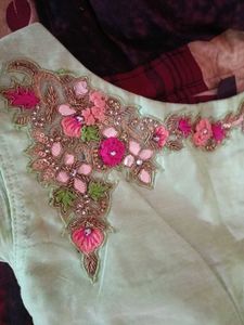 embroidery flared one piece ( ethnic gown) 😍