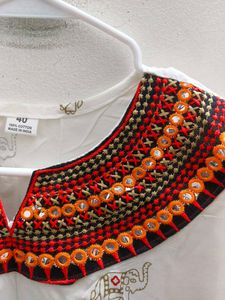 Elegant Elephant Print Kurti Top