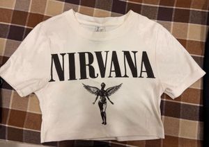 Nirvana Graphic Crop T-Shirt