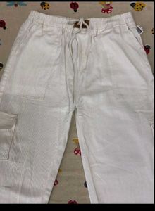 White Cargo Pants