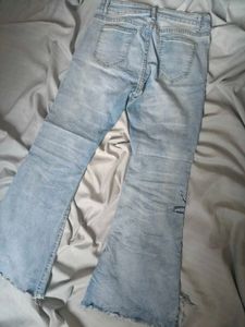 Unique Embellished Flare Jeans