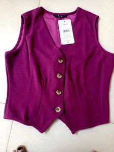 Chic V-Neck Button-Up Sleeveless Vest Top