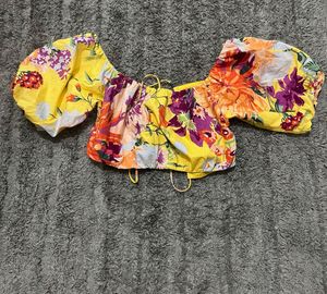 cropped off the shoulder top
