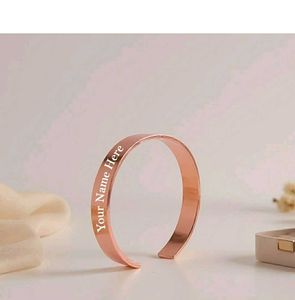 Customized Rose Gold Cuff Bracelet