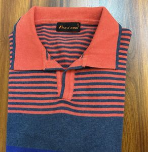 Men's Striped Polo T-Shirt