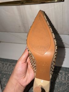 Sparkling Embellished Heeled Mules
