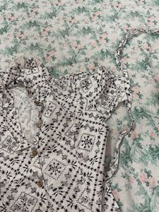 Boho Print Button-Up Dress