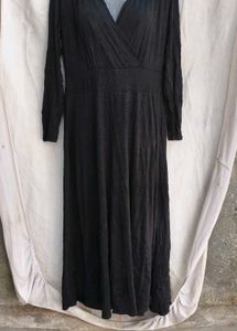 Classic Black Wrap Dress