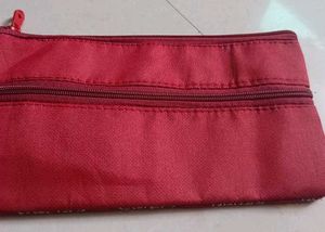 Embroidered Red Clutch Bag