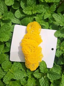 Vibrant Yellow Net Hair clip