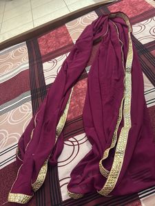 Maroon Ethnic Dupatta