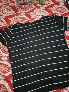 Striped Twist Front T-Shirt