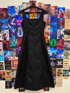 Edgy Black Dress with Zipper Detail