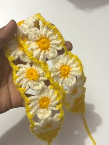 Handmade Daisy Crochet Headband